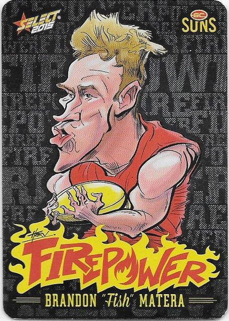 Brandon Matera, Firepower Caricatures, 2015 Select AFL Champions