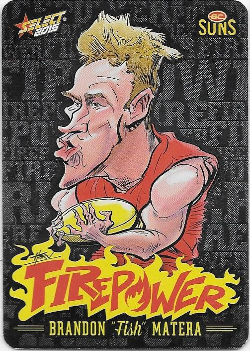 Brandon Matera, Firepower Caricatures, 2015 Select AFL Champions