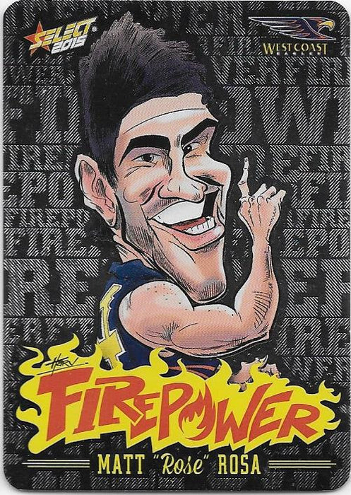 Matt Rosa, Firepower Caricatures, 2015 Select AFL Champions