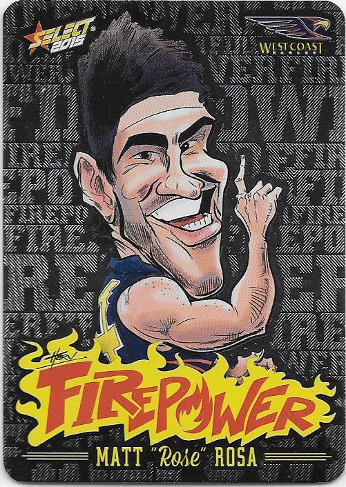 Matt Rosa, Firepower Caricatures, 2015 Select AFL Champions