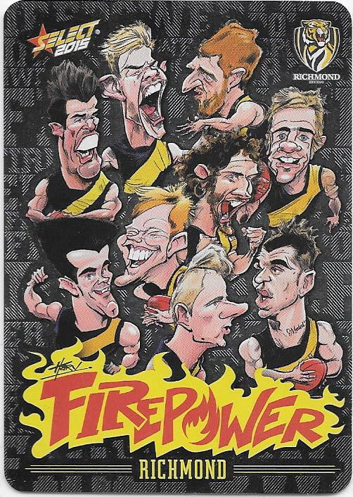 Richmond Tigers, Firepower Caricatures Checklist, 2015 Select AFL Champions