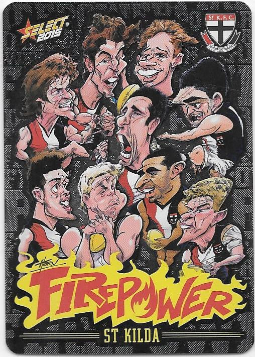St Kilda Saints, Firepower Caricatures Checklist, 2015 Select AFL Champions