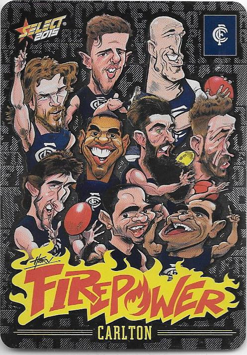 Carlton Blues, Firepower Caricatures Checklist, 2015 Select AFL Champions