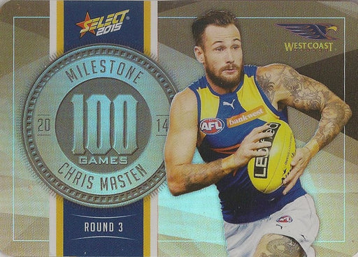 Chris Masten, 100 Games Milestone, 2015 Select AFL Champions