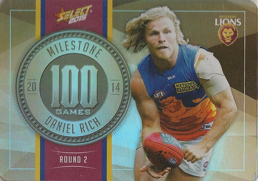 Daniel Rich, 100 Games Milestone, 2015 Select AFL Champions