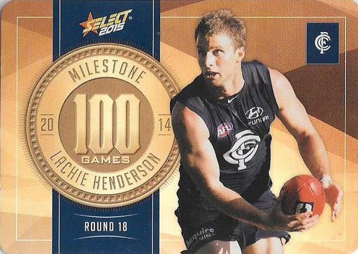 Lachie Henderson, 100 Games Milestone, 2015 Select AFL Champions