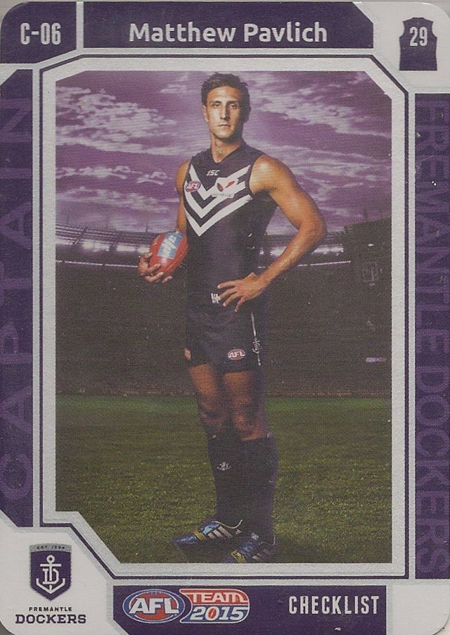 Matthew Pavlich, Captain Checklist, 2015 Teamcoach AFL