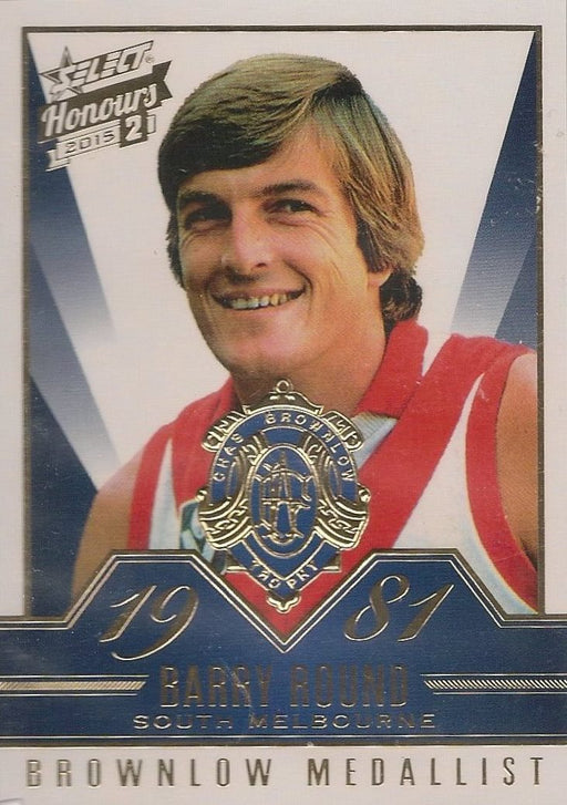 Barry Round, Brownlow Gallery, 2015 Select AFL Honours 2