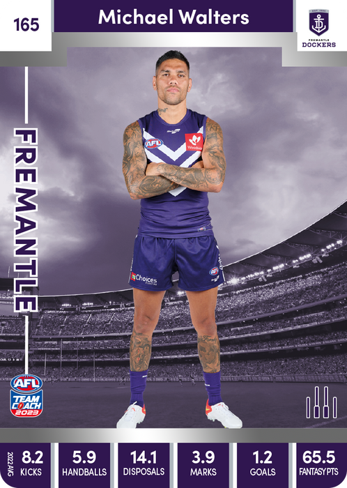 Michael Walters, 165, Silver Parallel, 2023 Teamcoach AFL