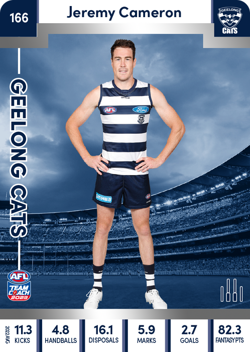 Jeremy Cameron, 166, Silver Parallel, 2023 Teamcoach AFL