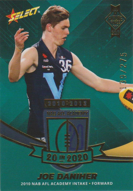 Joe Daniher, 20 in 2020, 2017 Select AFL Future Force