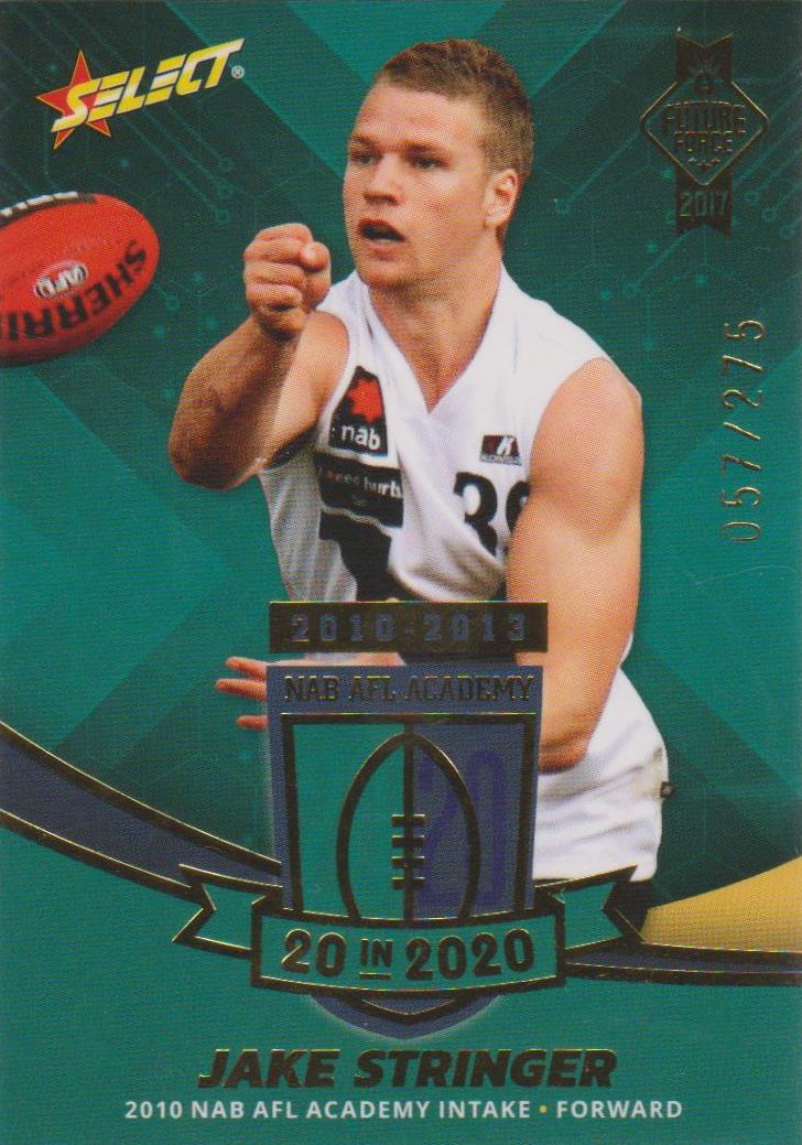 Jake Stringer, 20 in 2020, 2017 Select AFL Future Force