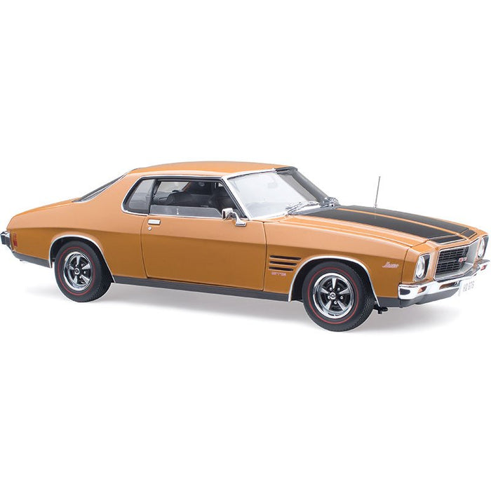Classic Carlectables Holden HQ GTS Monaro, Russet with Black Stripes, 1:18 Scale Diecast Model Car