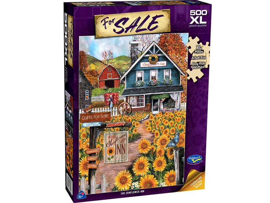 FOR SALE, The Sunflower Inn, 500XL Piece Jigsaw Puzzle