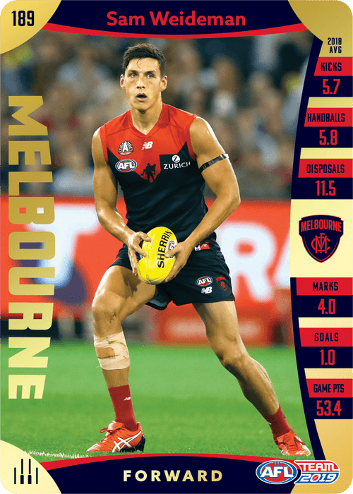 Sam Weideman, Gold, 2019 Teamcoach AFL