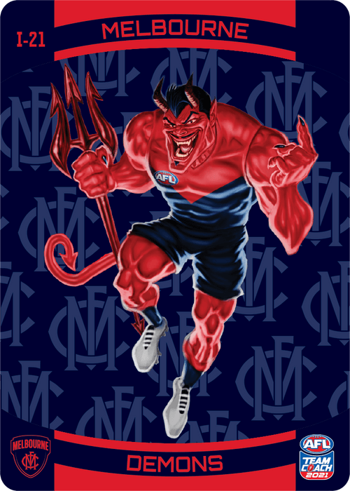 Melbourne Demons Mascot, 3D Icons, 2021 Teamcoach AFL