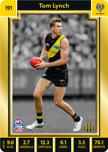 Tom Lynch, 191, Gold Parallel, 2023 Teamcoach AFL
