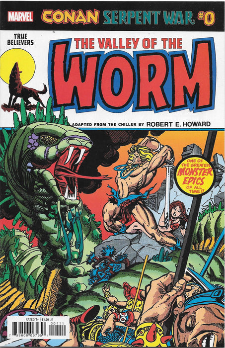True Believers, The Valley of the  Worm,  Conan Serpent War #0 Comic