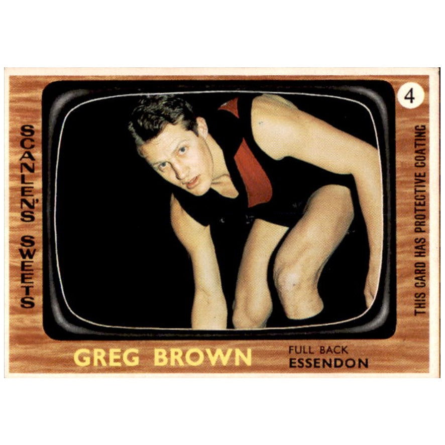 Greg Brown, 1967 Scanlens VFL