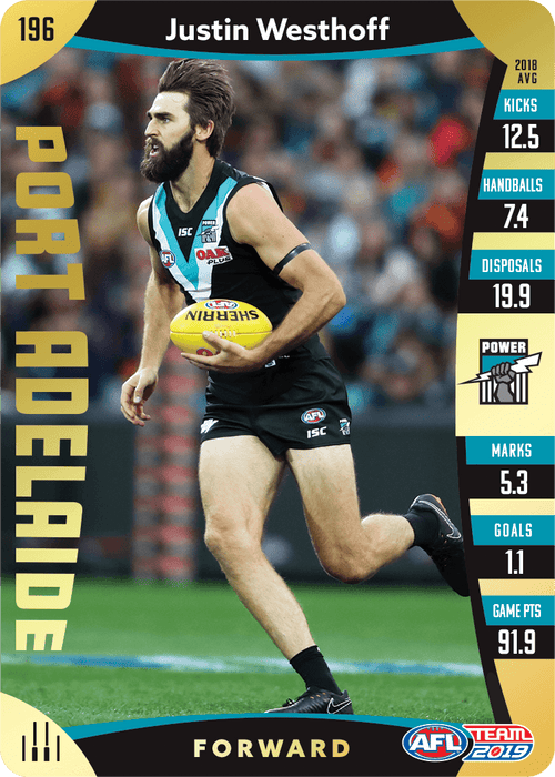 Justin Westhoff, Gold, 2019 Teamcoach AFL