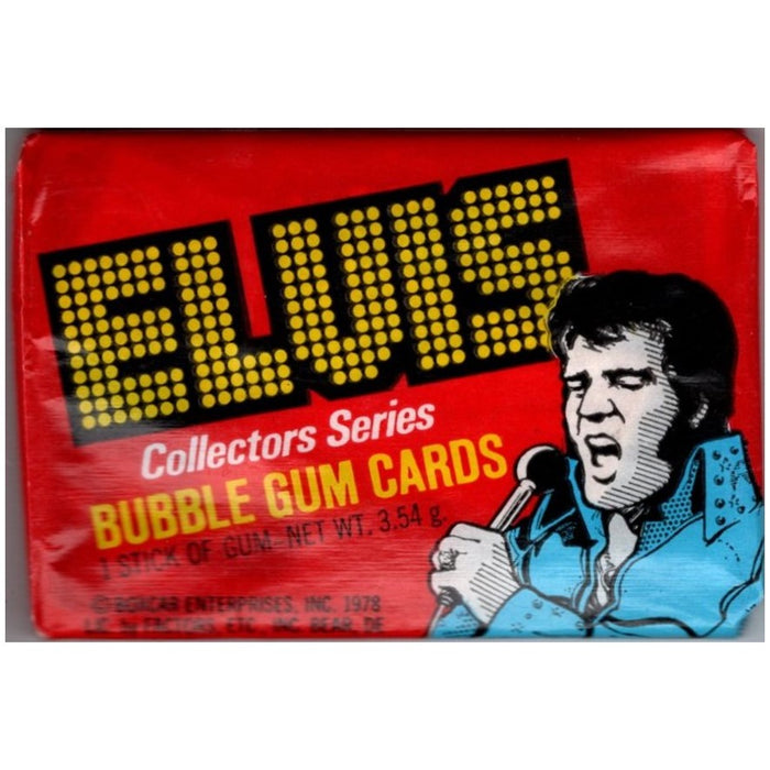 ELVIS Collector Series Bubble Gum Cards Wax Pack, 1978 Donruss/Boxcar