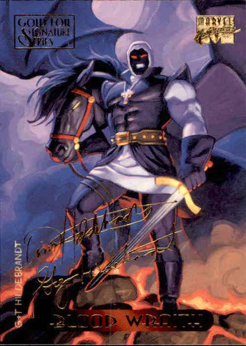 Blood Wraith, #14, Gold Foil Signature Series, 1994 Marvel Masterpieces