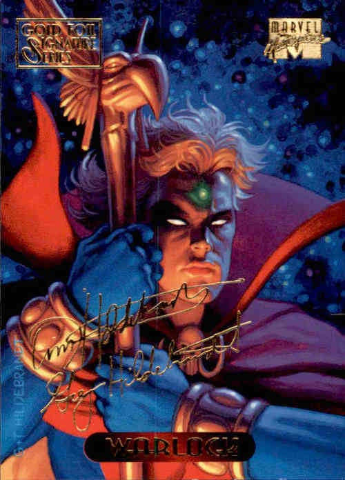 Warlock, #134, Gold Foil Signature Series, 1994 Marvel Masterpieces