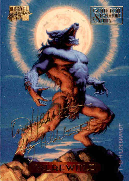 Werewolf, #135, Gold Foil Signature Series, 1994 Marvel Masterpieces