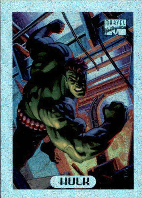 Hulk, Holofoil, 1994 Fleer Marvel Masterpieces