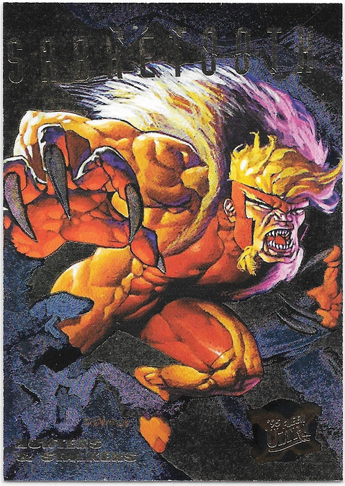 Sabertooth, Hunters Stalkers, 1994 Fleer Ultra Marvel X-Men