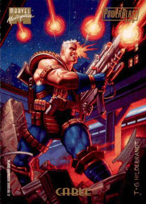Cable, Power Blast, 1994 Marvel Masterpieces