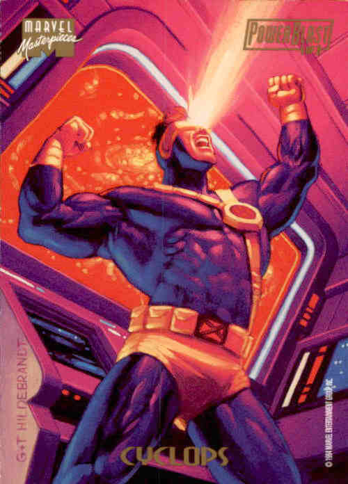 Cyclops, Power Blast, 1994 Marvel Masterpieces