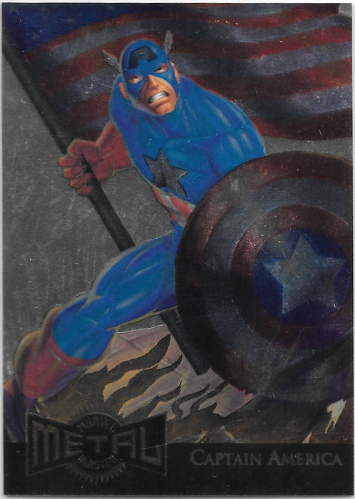 Captain America, Gold Metal Blaster, 1995 Marvel Metal