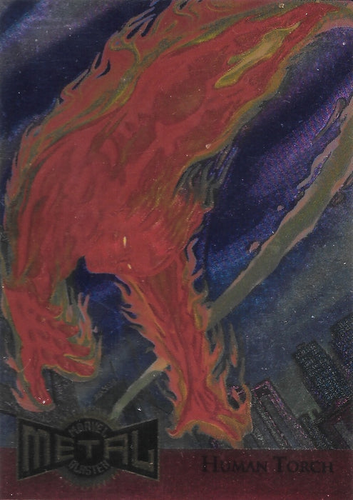 Human Torch, Metal Blaster, 1995 Marvel Metal