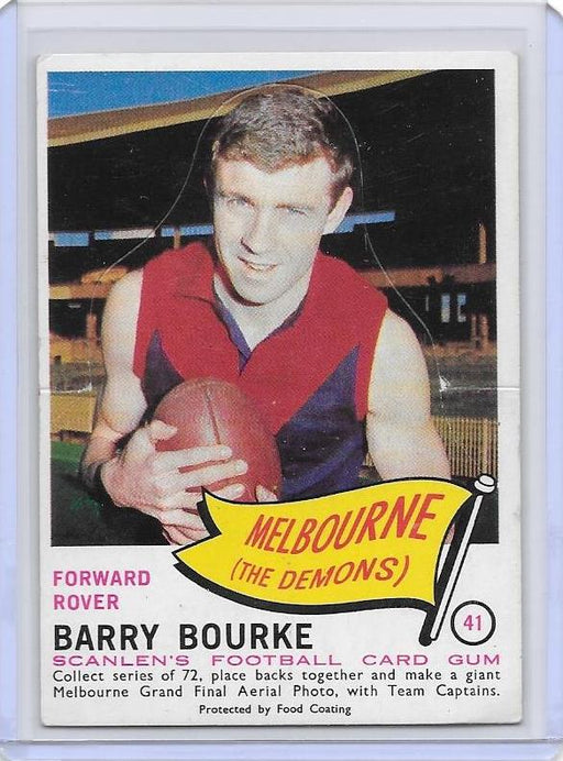 Barry Bourke, Die-Cut, 1966 Scanlens VFL
