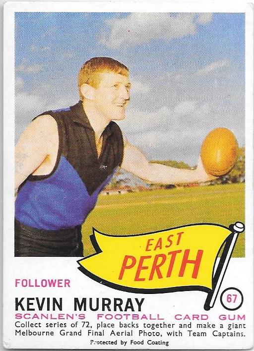 Kevin Murray, 1966 Scanlens VFL WAFL
