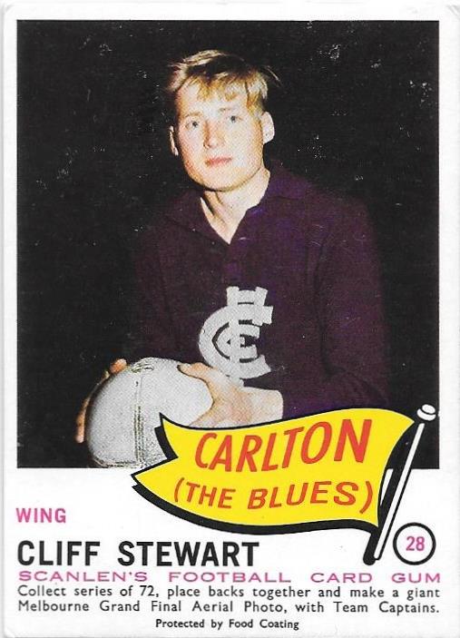 Cliff Stewart, 1966 Scanlens VFL