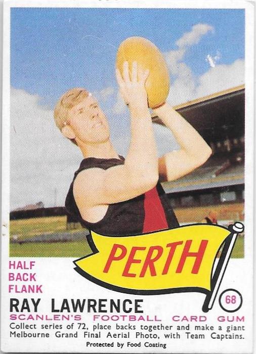 Ray Lawrence, 1966 Scanlens VFL