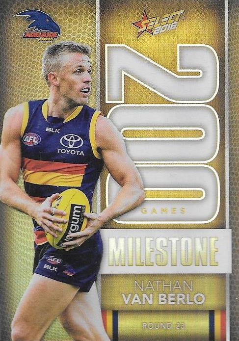 Nathan Van Berlo, 200 Games Milestone, 2016 Select AFL Footy Stars