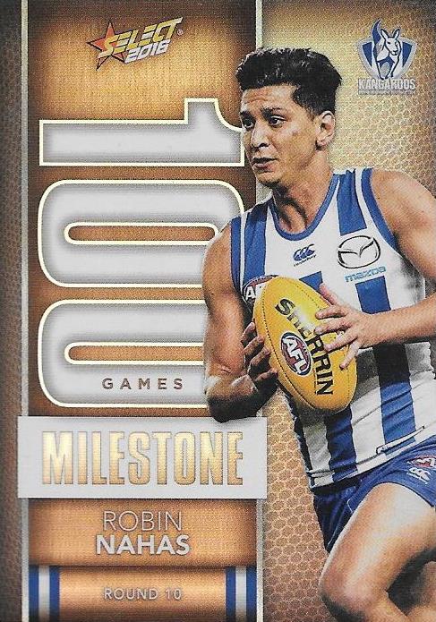 Robin Nahas, 100 Games Milestone, 2016 Select AFL Footy Stars