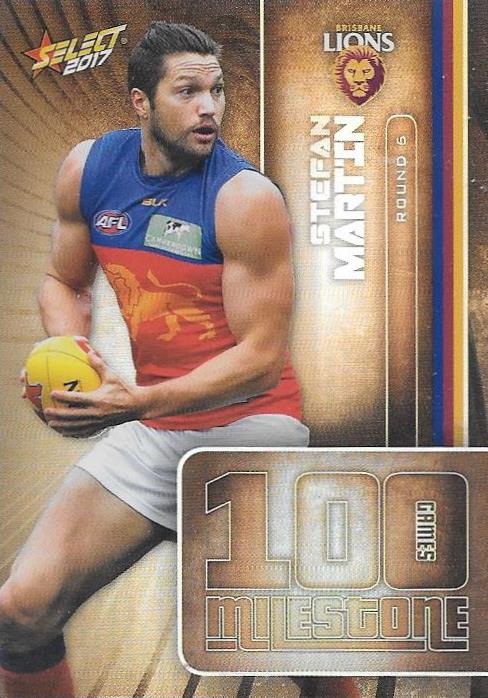 Stefan Martin, 100 Games Milestone, 2017 Select AFL Footy Stars