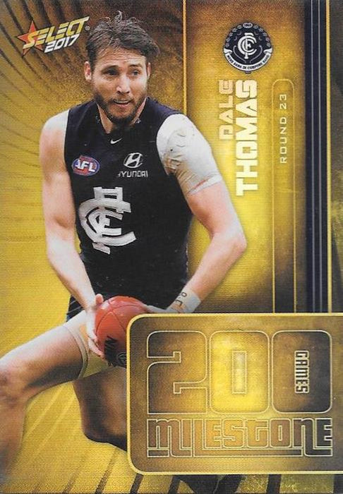 Dale Thomas, 200 Games Milestone, 2017 Select AFL Footy Stars