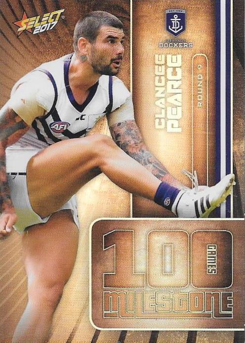 Clancee Pearce, 100 Games Milestone, 2017 Select AFL Footy Stars