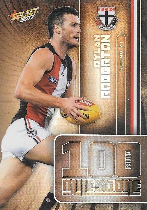Dylan Roberton, 100 Games Milestone, 2017 Select AFL Footy Stars