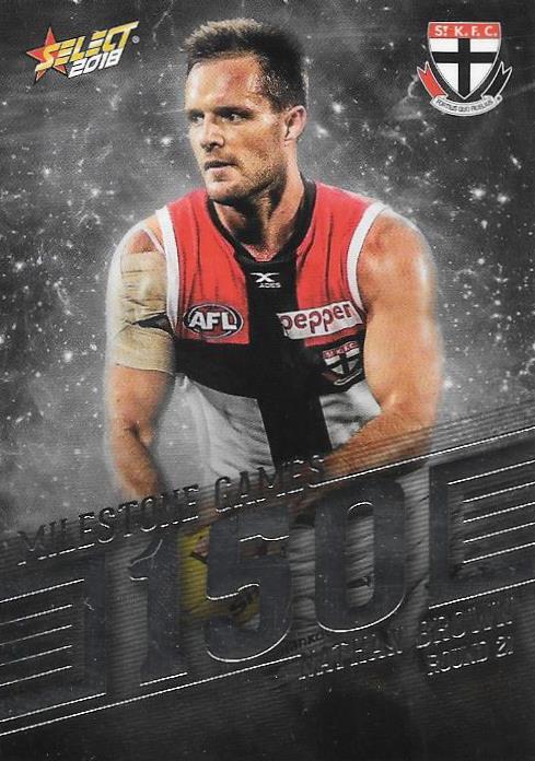 Nathan Brown, 150 Games Milestone, 2018 Select AFL Footy Stars
