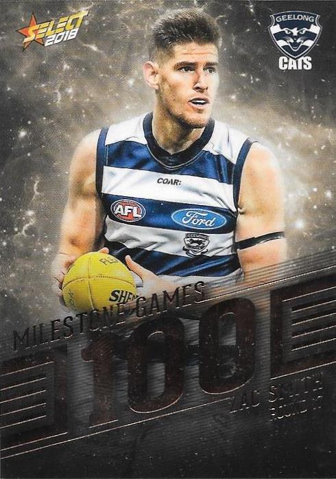 Zac Smith, 100 Games Milestone, 2018 Select AFL Footy Stars