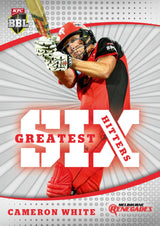 Greatest Six Hitters, 2018-19 Tap'n'play CA BBL 08 Cricket - 1 to 8 - Pick Your Card
