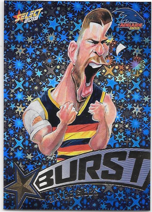 Bryce Gibbs, Team Logo Starburst Caricatures, 2019 Select AFL Footy Stars