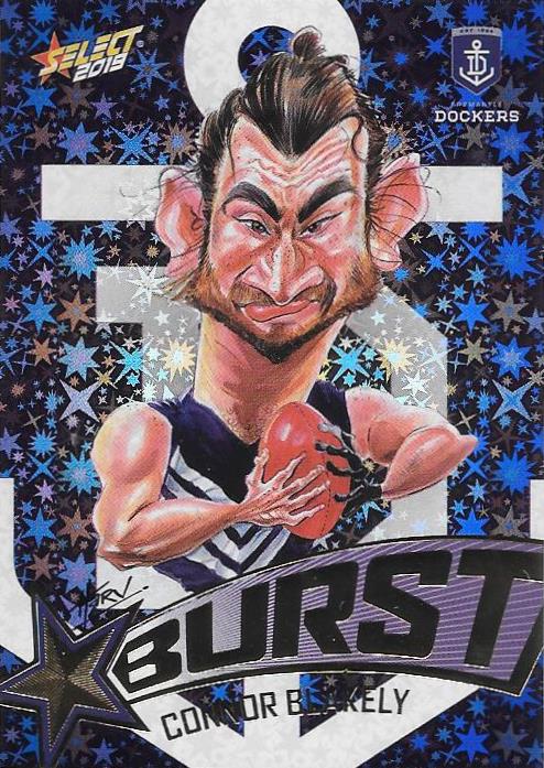 Connor Blakely, Team Logo Starburst Caricatures, 2019 Select AFL Footy Stars