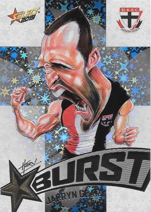 Jarryn Geary, Team Logo Starburst Caricatures, 2019 Select AFL Footy Stars